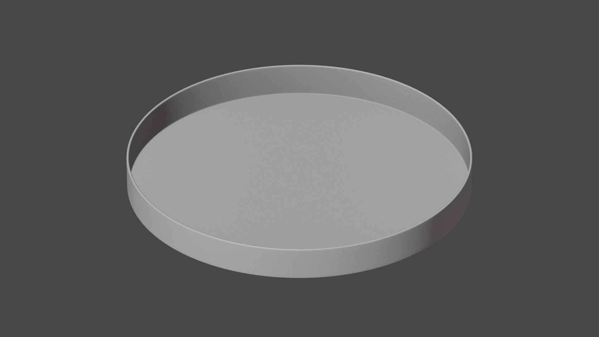 round tray copper Low-poly 3D model_6