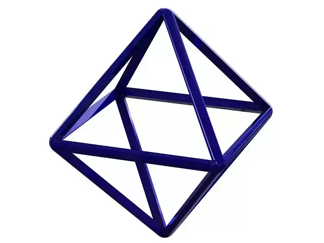Wireframe Shape Octahedron 3D print model