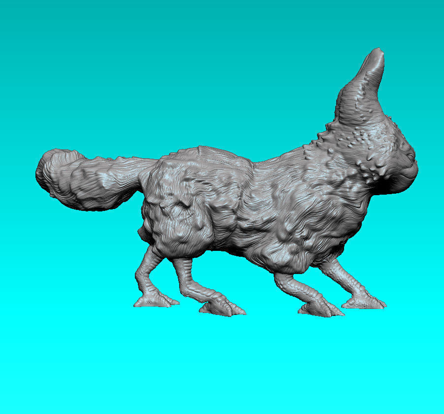 Lothcat walking 3D print model_5