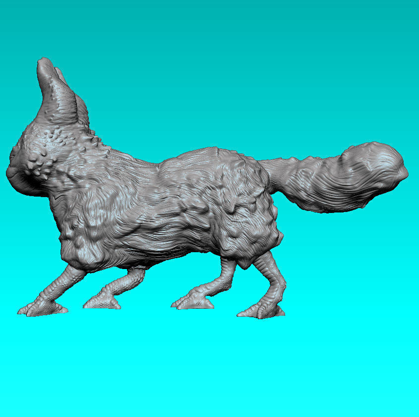 Lothcat walking 3D print model_2