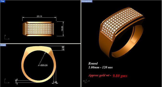 Gold Chinkey 3D model