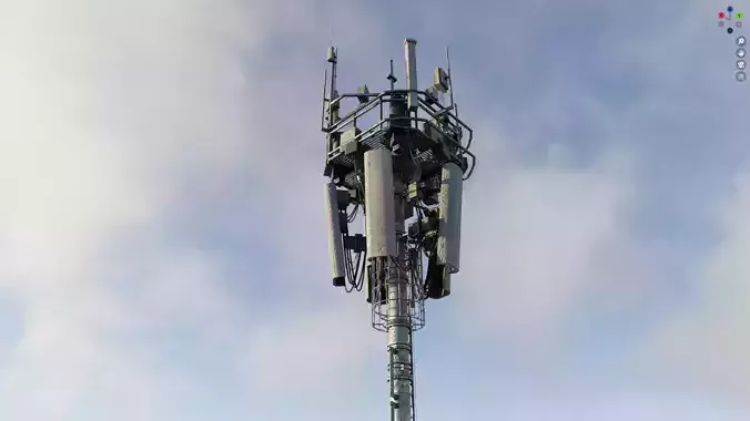 Antenna Tower Low-poly 3D model