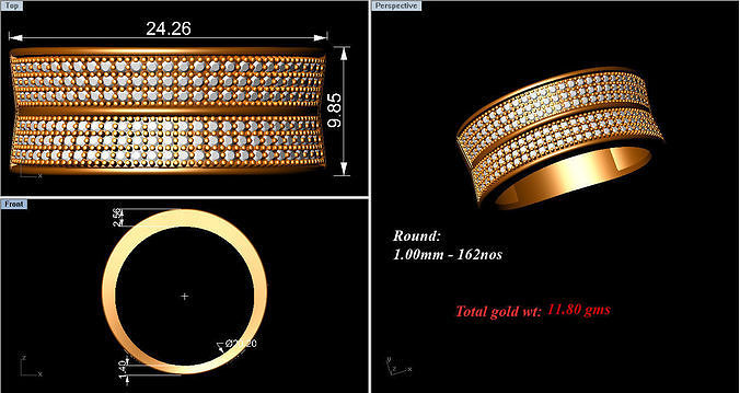 Gold Staper 3D model