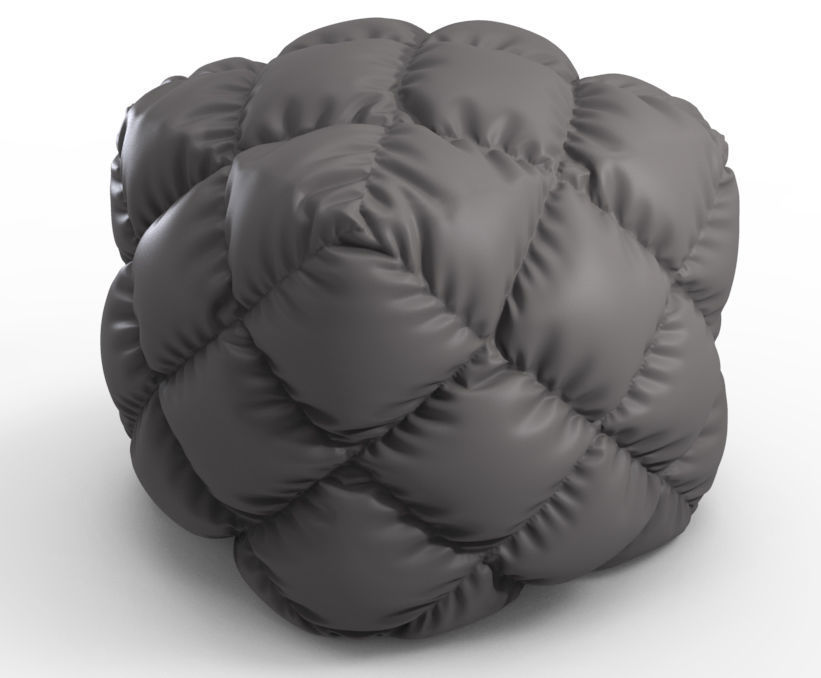 Fluffy Cube 3D print model_4