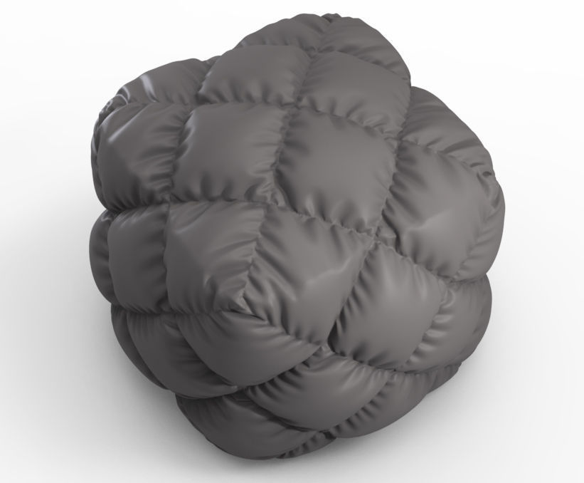 Fluffy Cube 3D print model_3