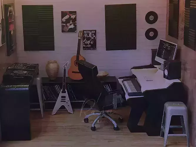 Miniature Ergo Home Music Studio Chair  3D print model