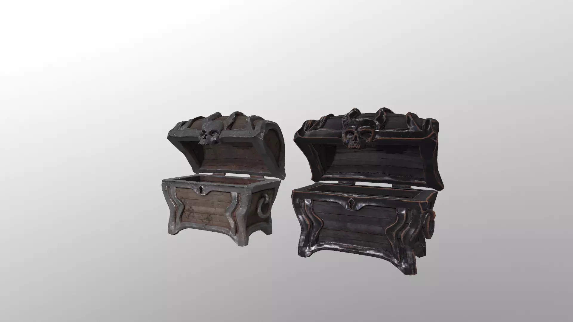 Chest Low-poly 3D model