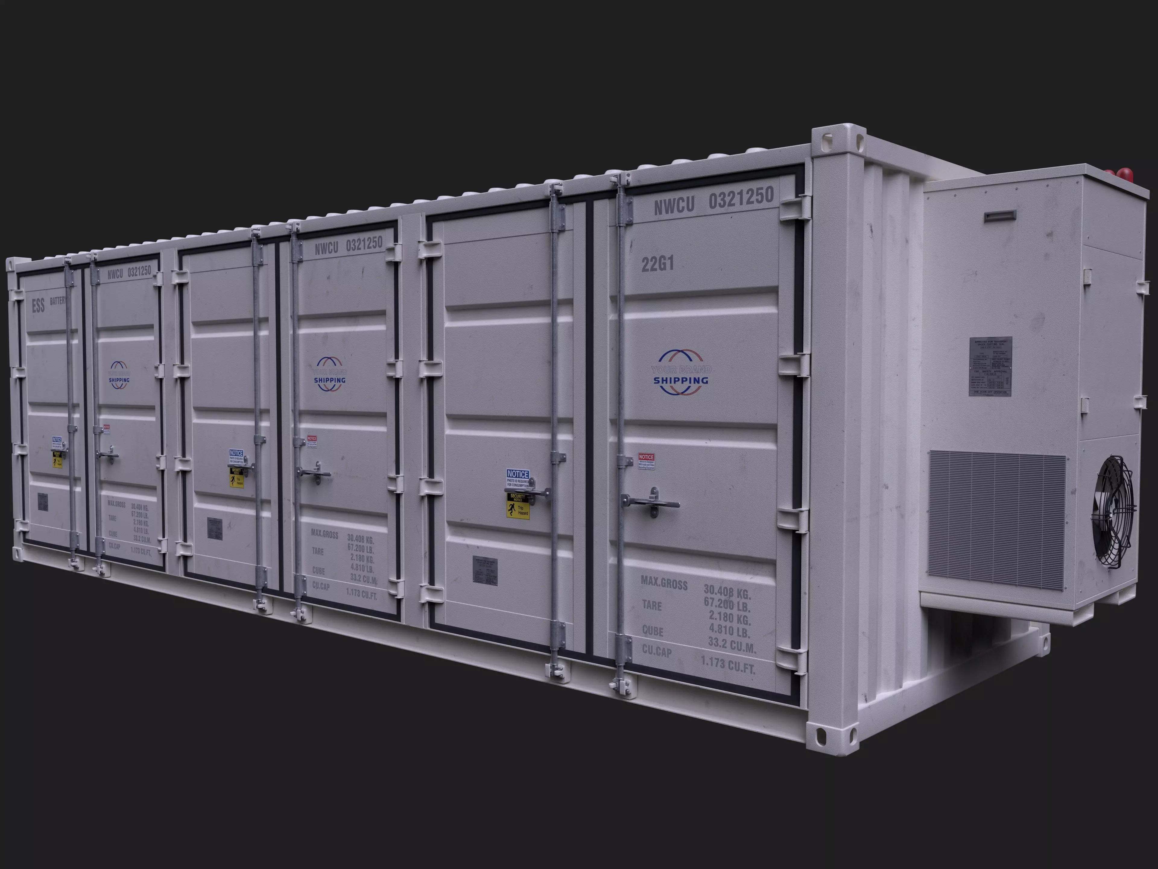 Solar Cell Thermal Energy Storage System 3D model_0