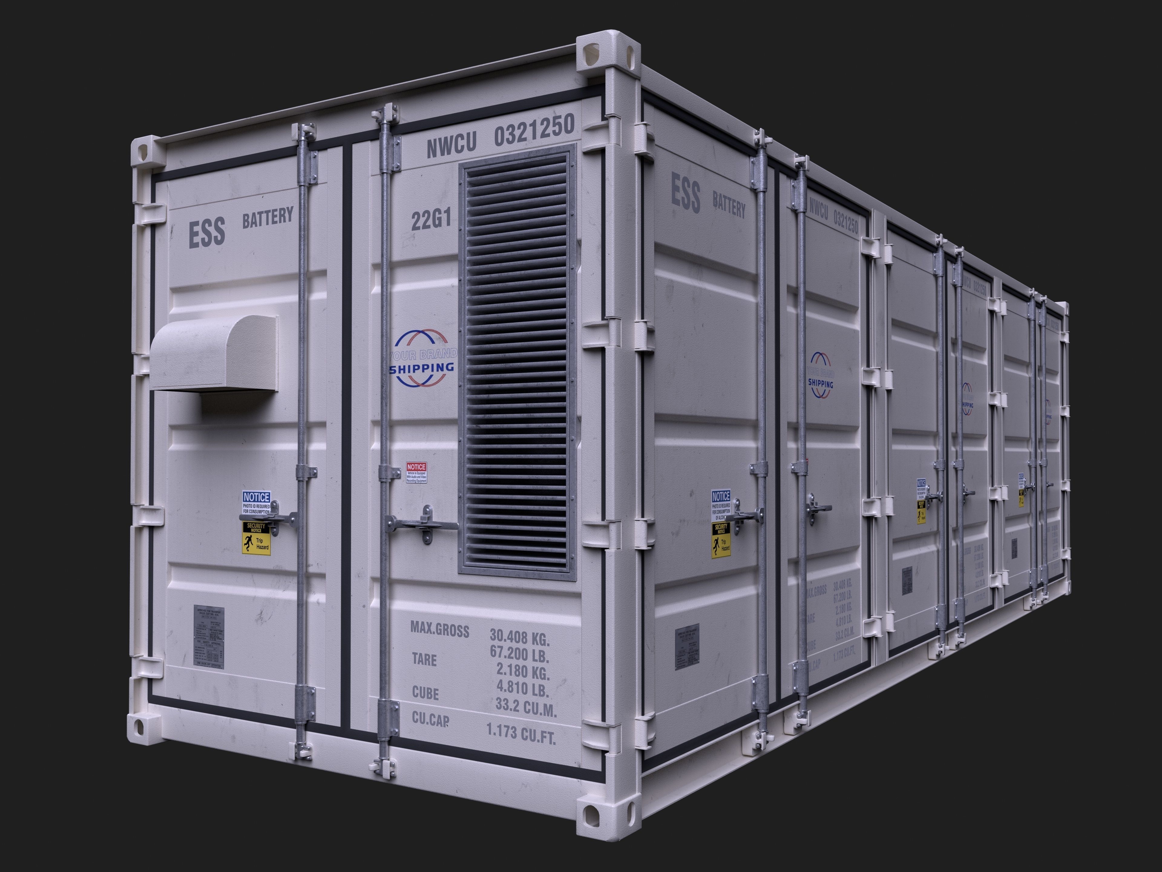 Solar Cell Thermal Energy Storage System 3D model_3