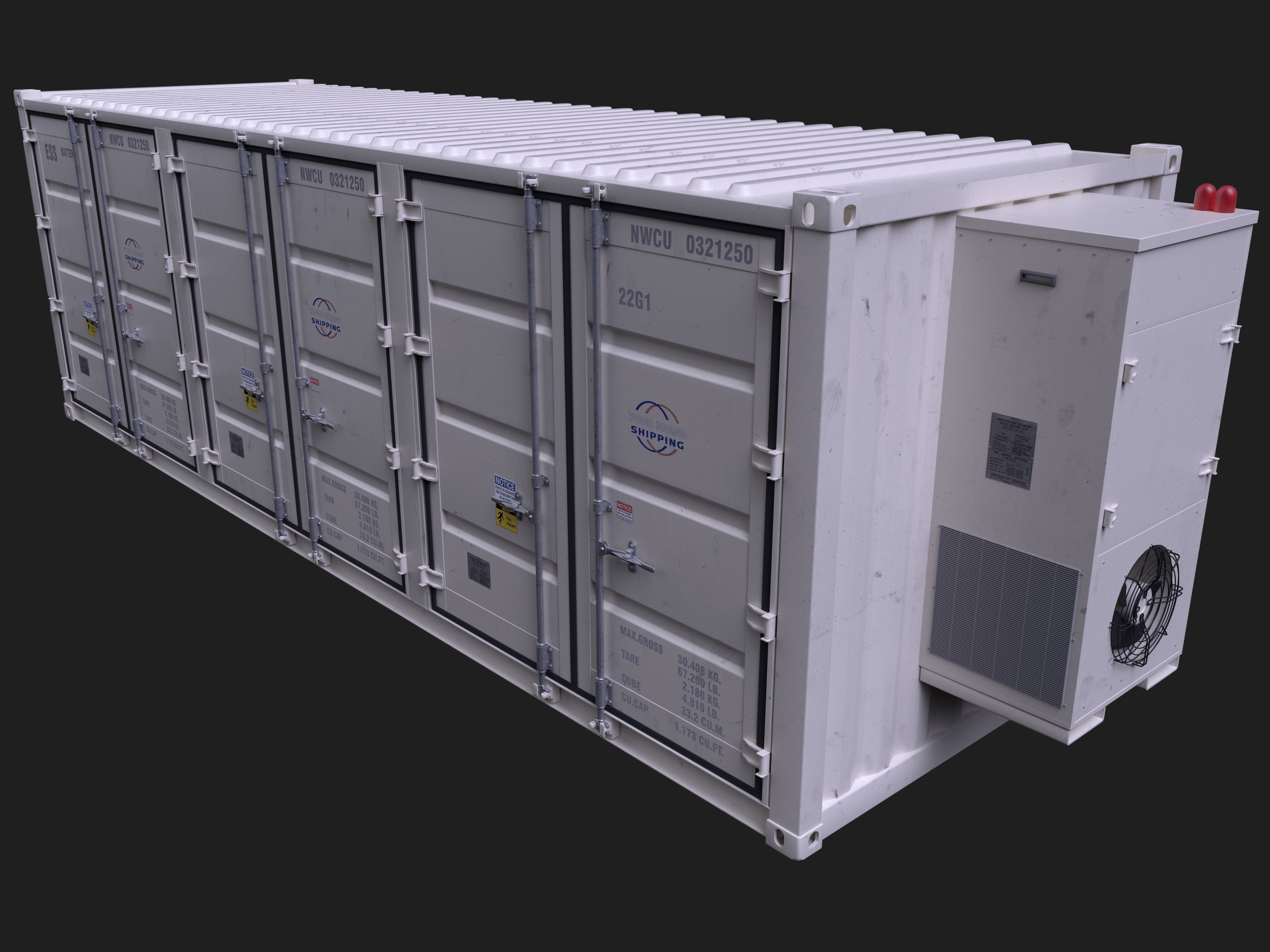 Solar Cell Thermal Energy Storage System 3D model_2