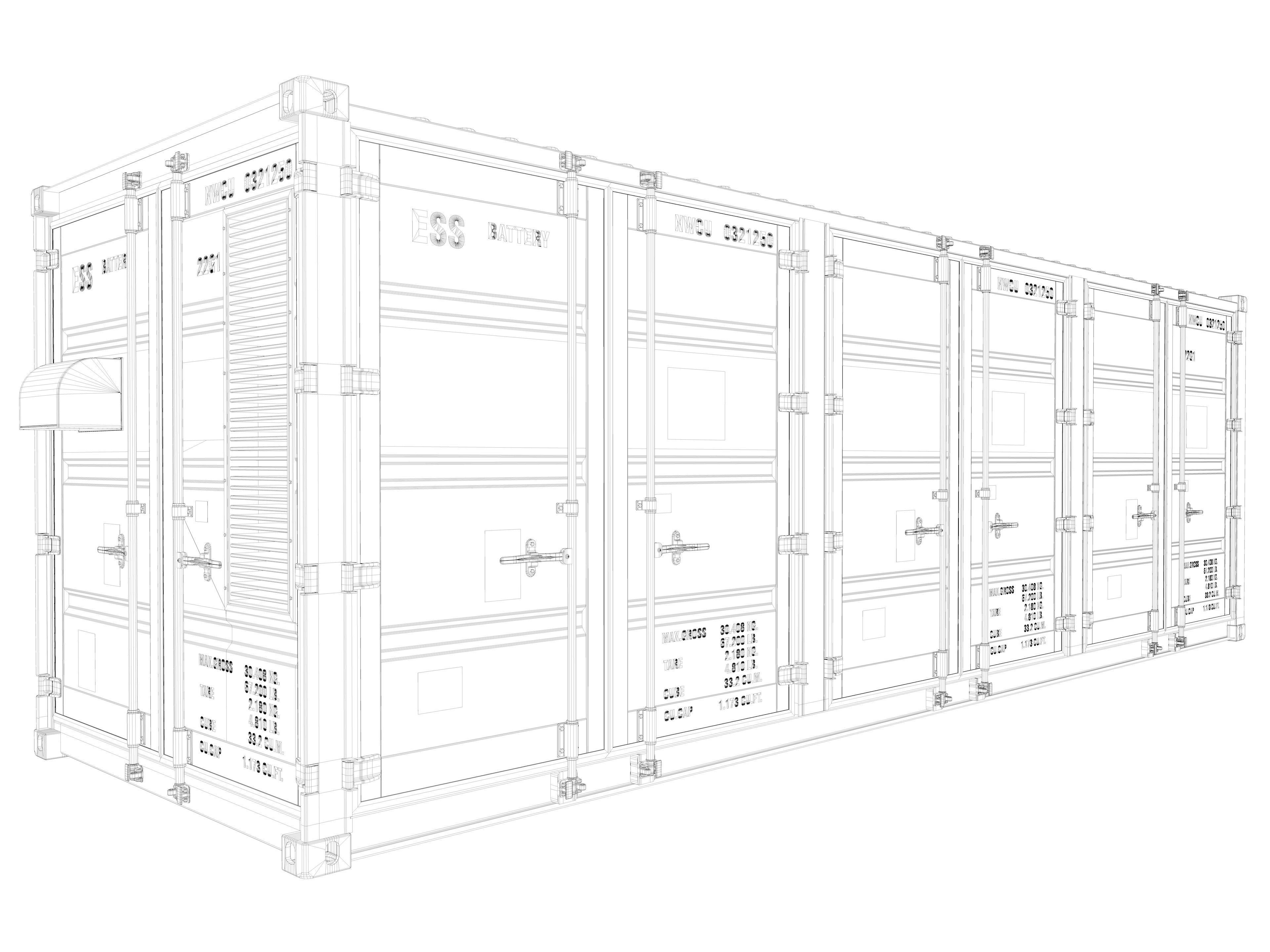 Solar Cell Thermal Energy Storage System 3D model_5