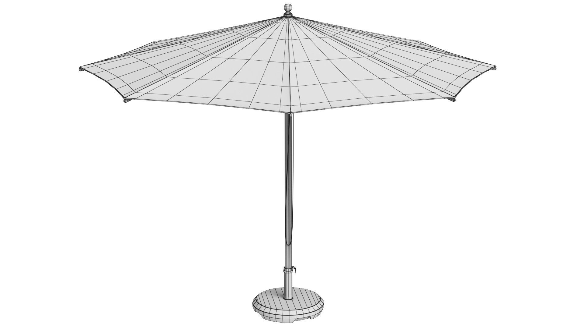 Glatz Piazzino Easy Stockschirm Patio Umbrella 3D model_11