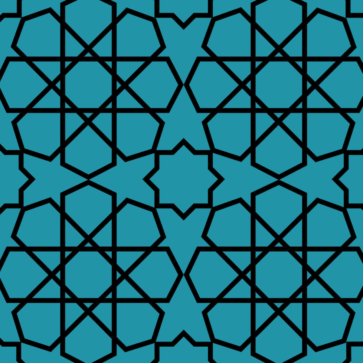 Overlapping Islamic Decorations Suitable For Decoration 3D print model_4