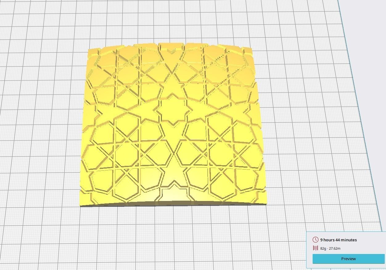 Overlapping Islamic Decorations Suitable For Decoration 3D print model_3