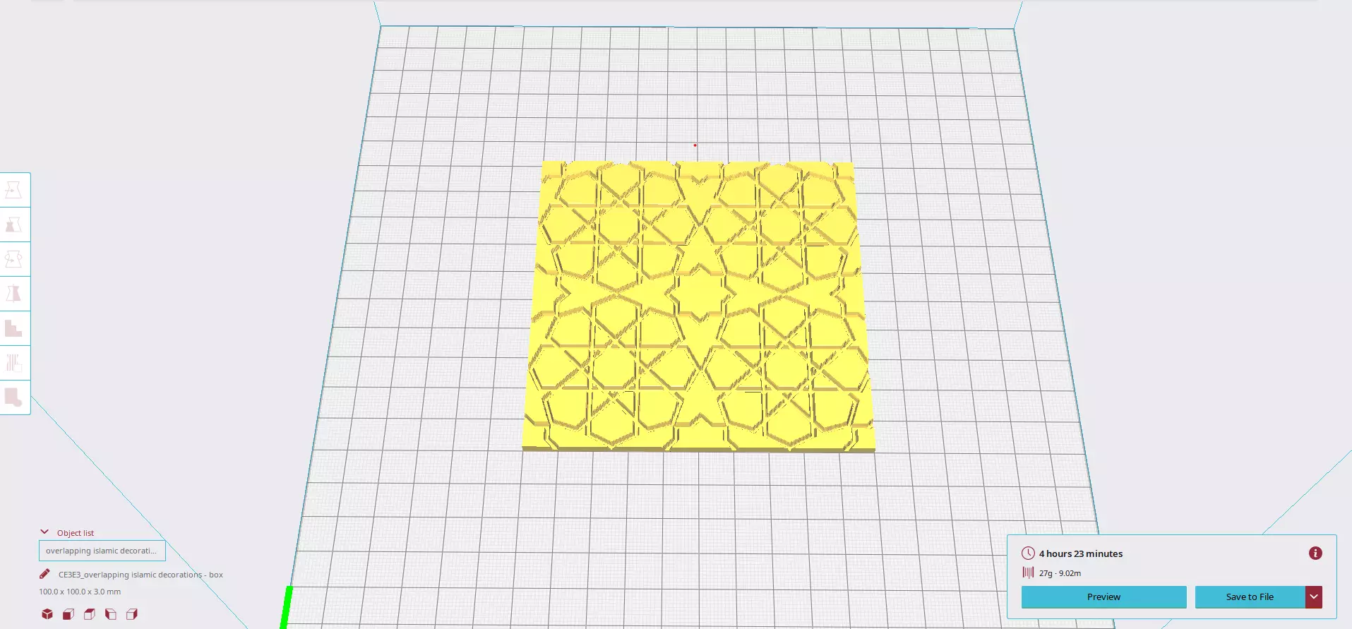 Overlapping Islamic Decorations Suitable For Decoration 3D print model_0