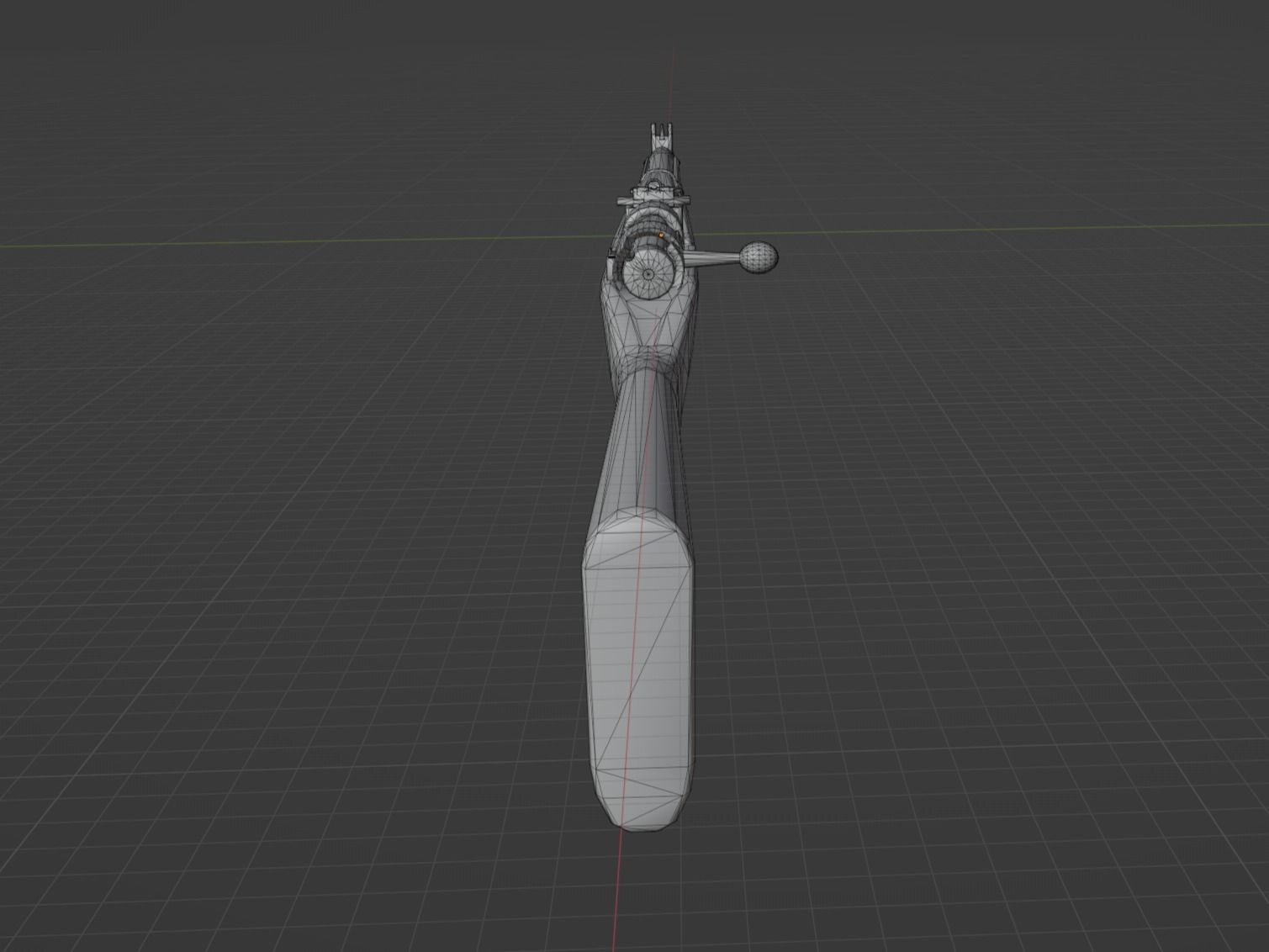 Arisaka type 99 Low-poly 3D model_3