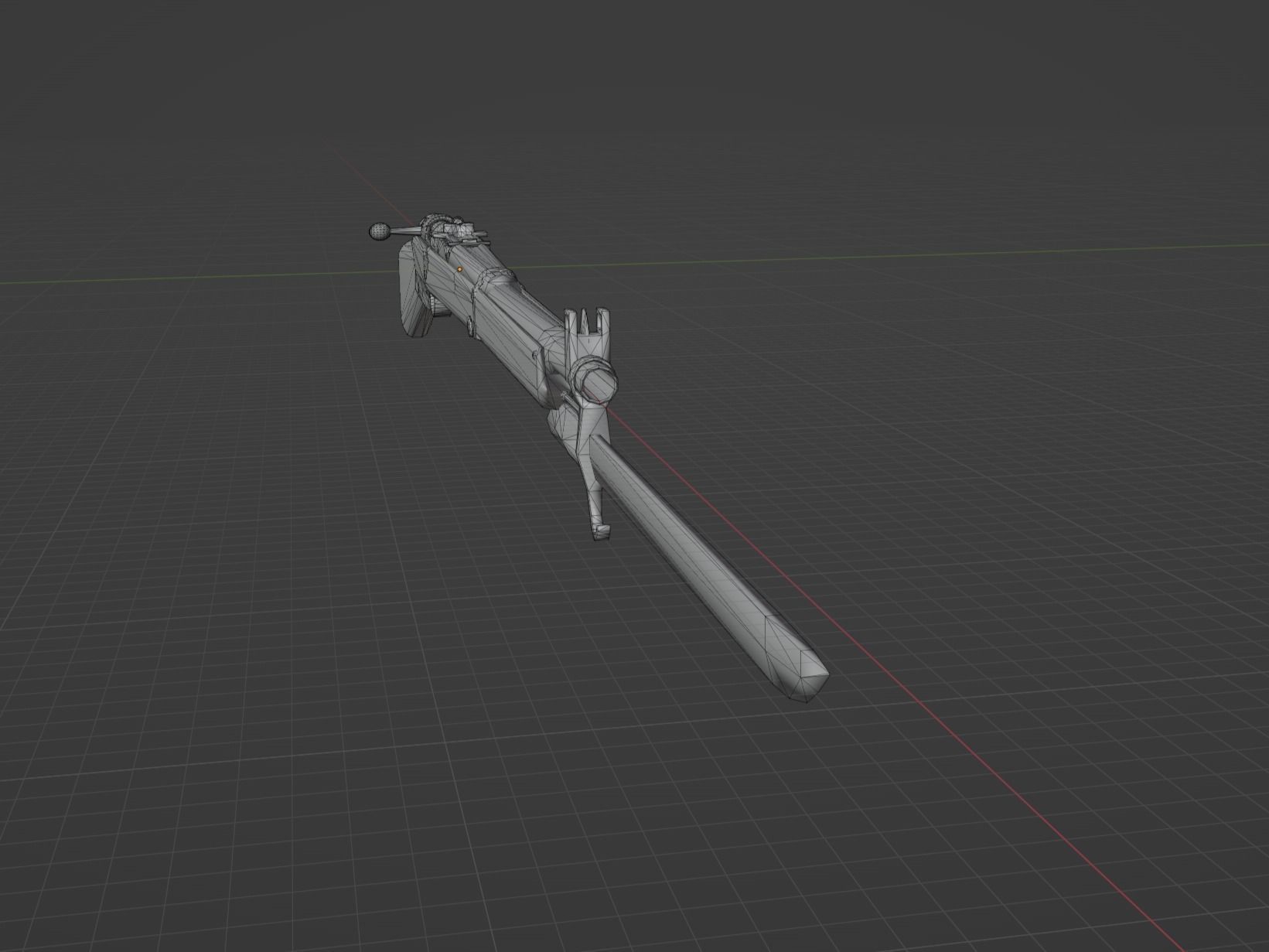 Arisaka type 99 Low-poly 3D model_8