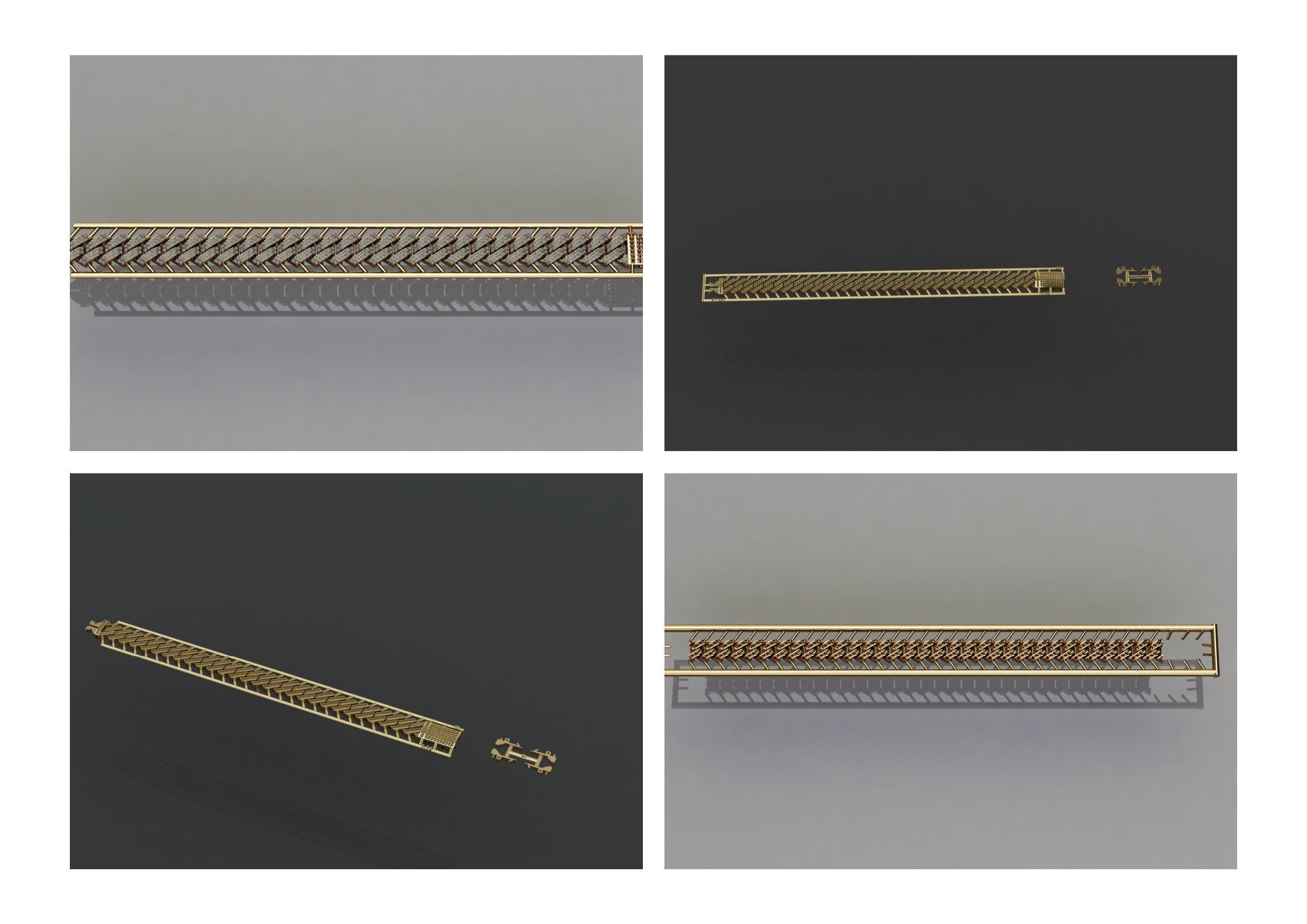 Cuban Link Chain BULK  PACK 140 3DM  3D print model_24