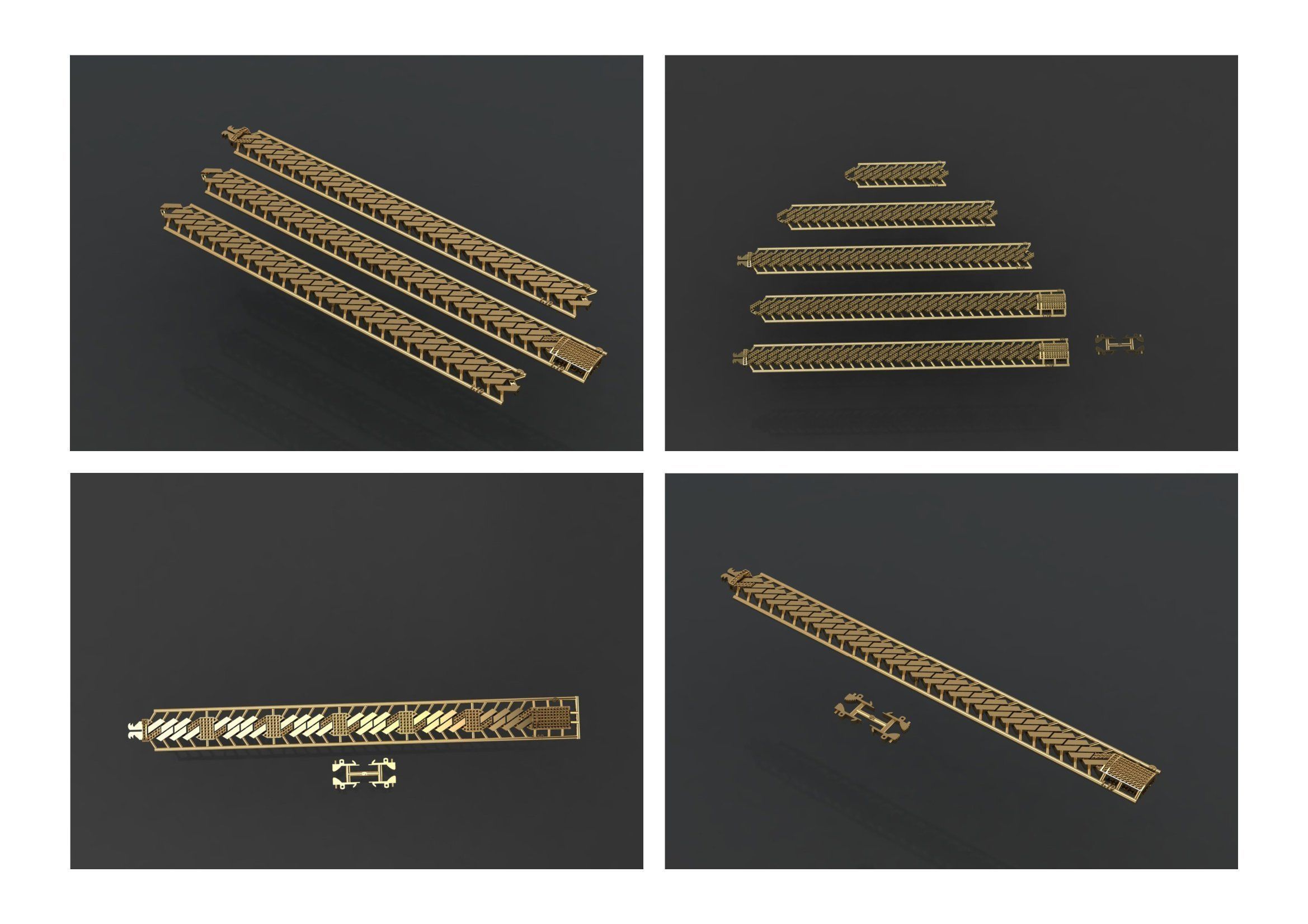 Cuban Link Chain BULK  PACK 140 3DM  3D print model_28
