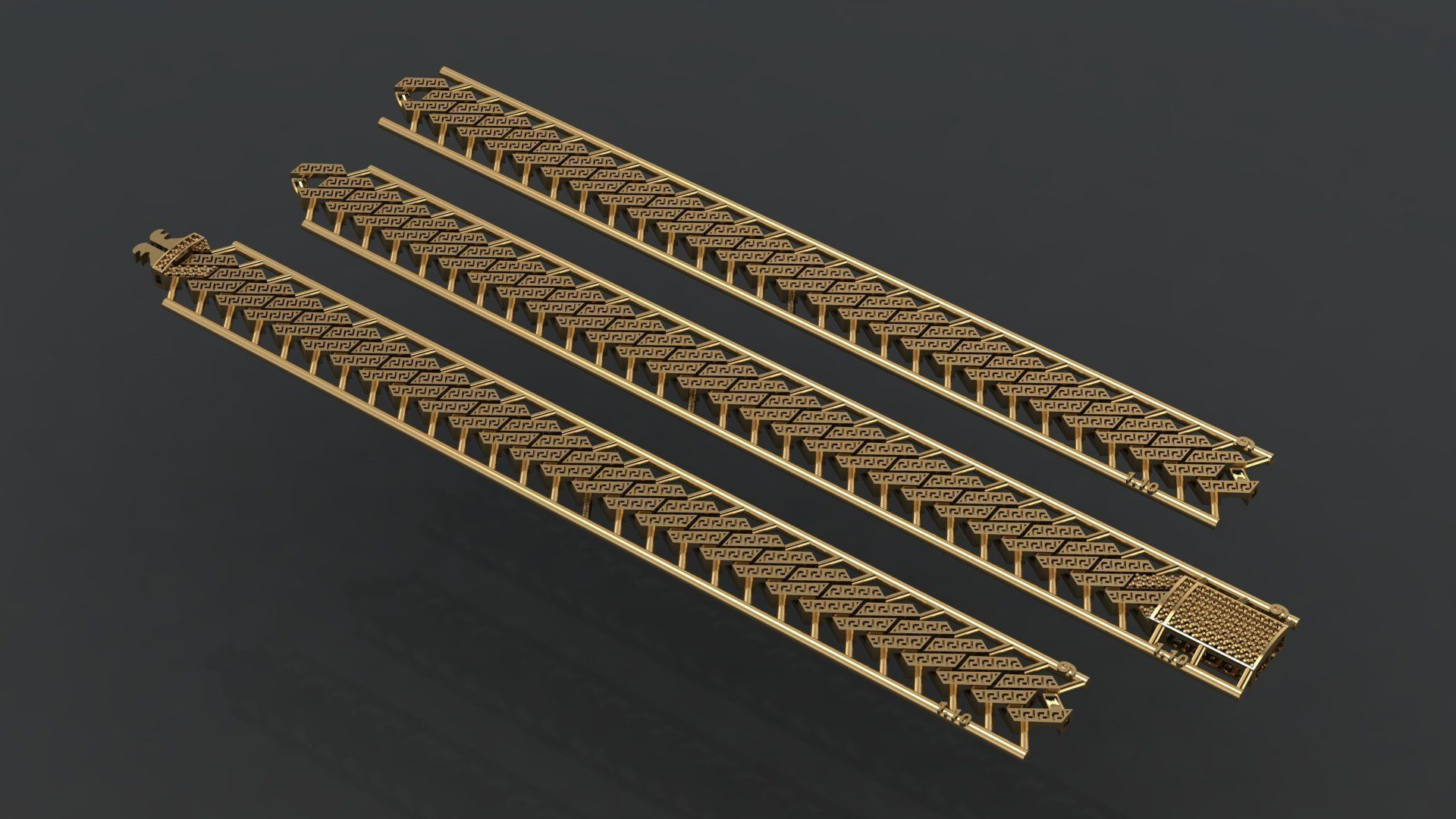 Cuban Link Chain BULK  PACK 140 3DM  3D print model_4