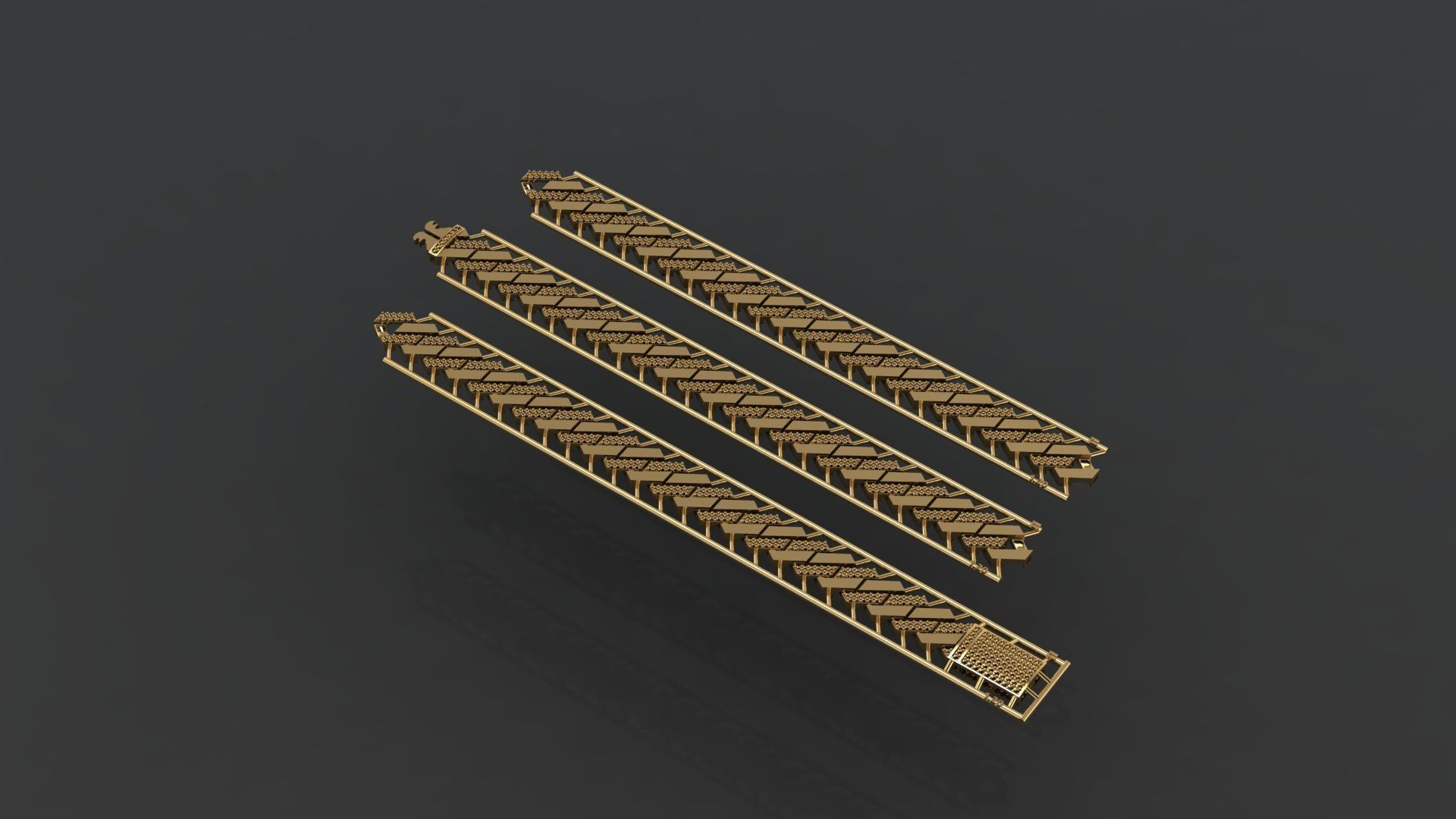 Cuban Link Chain BULK  PACK 140 3DM  3D print model_10