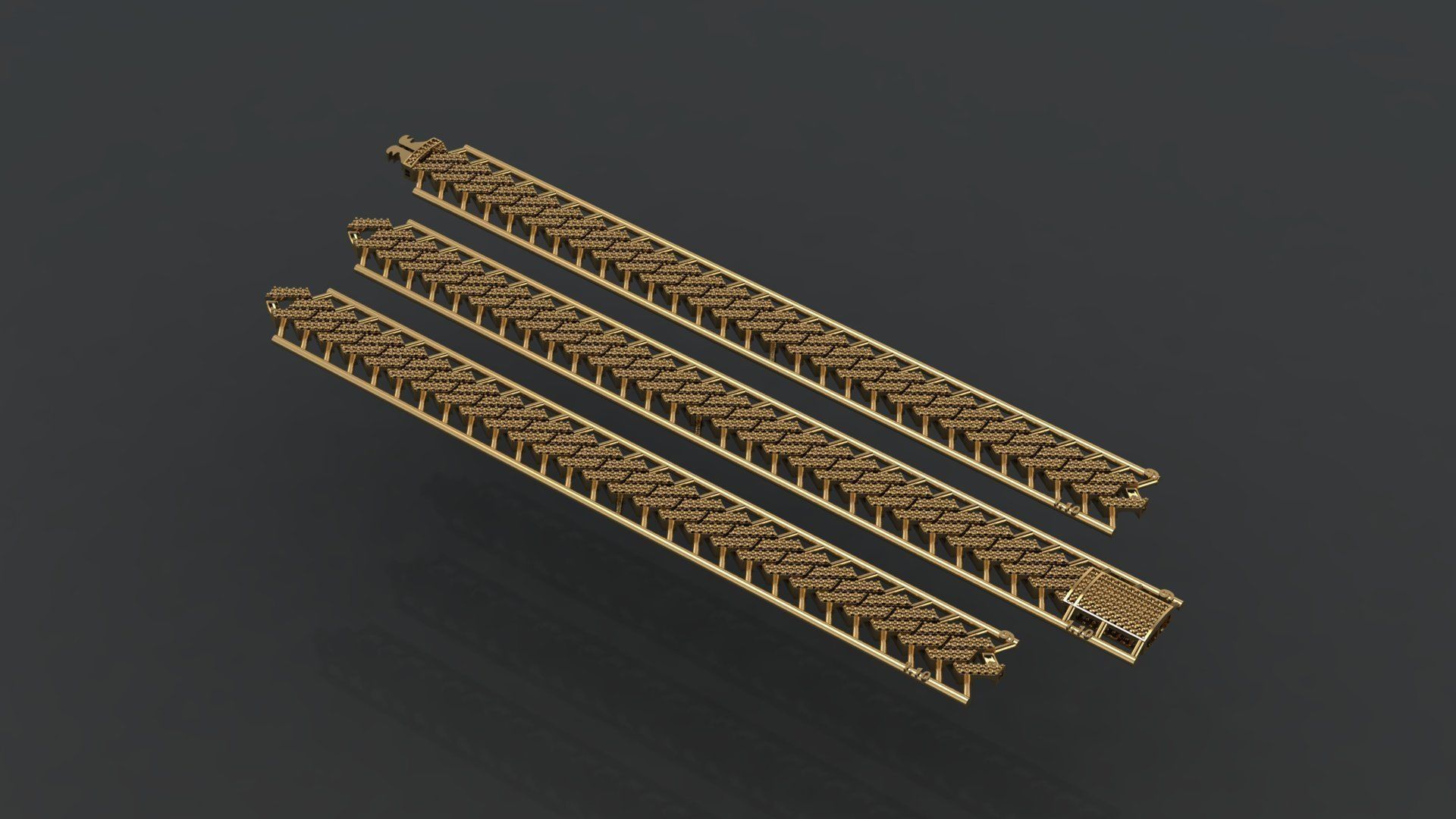 Cuban Link Chain BULK  PACK 140 3DM  3D print model_7