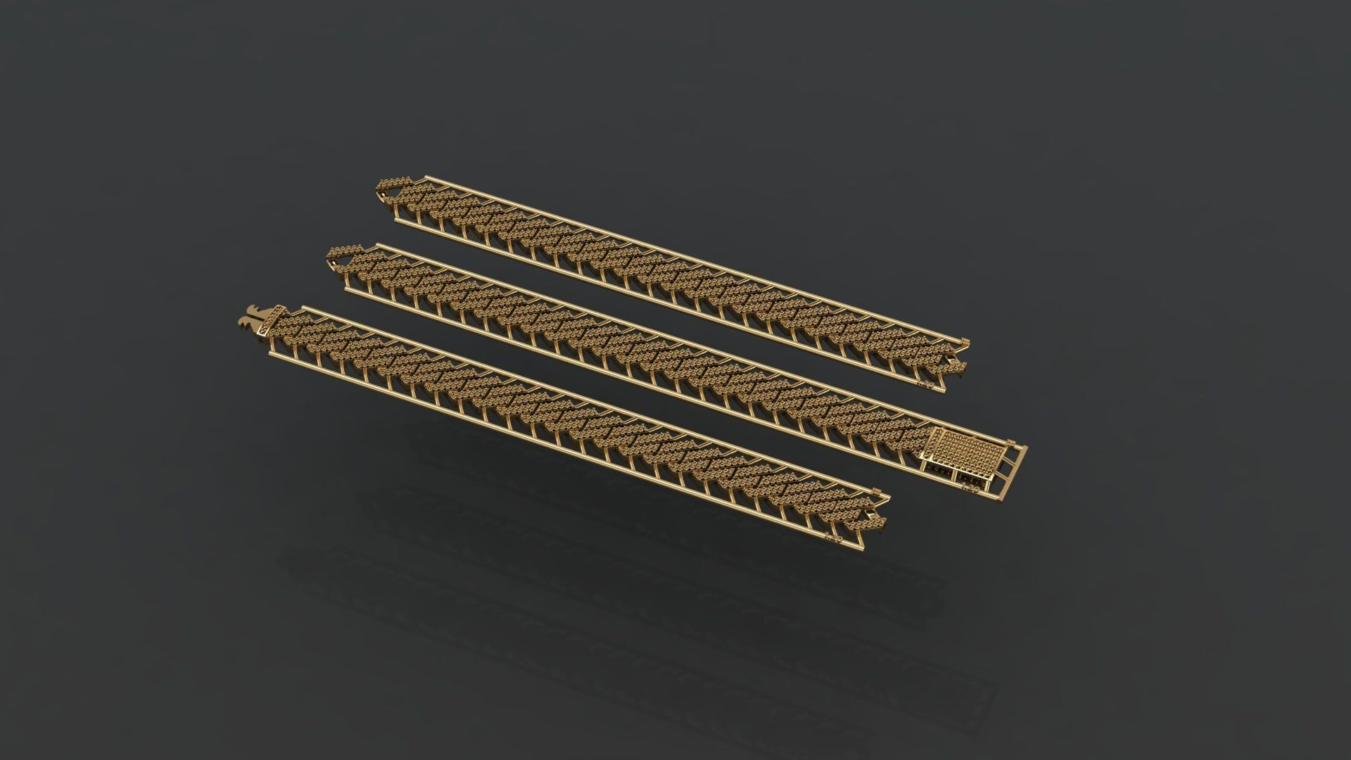 Cuban Link Chain BULK  PACK 140 3DM  3D print model_19