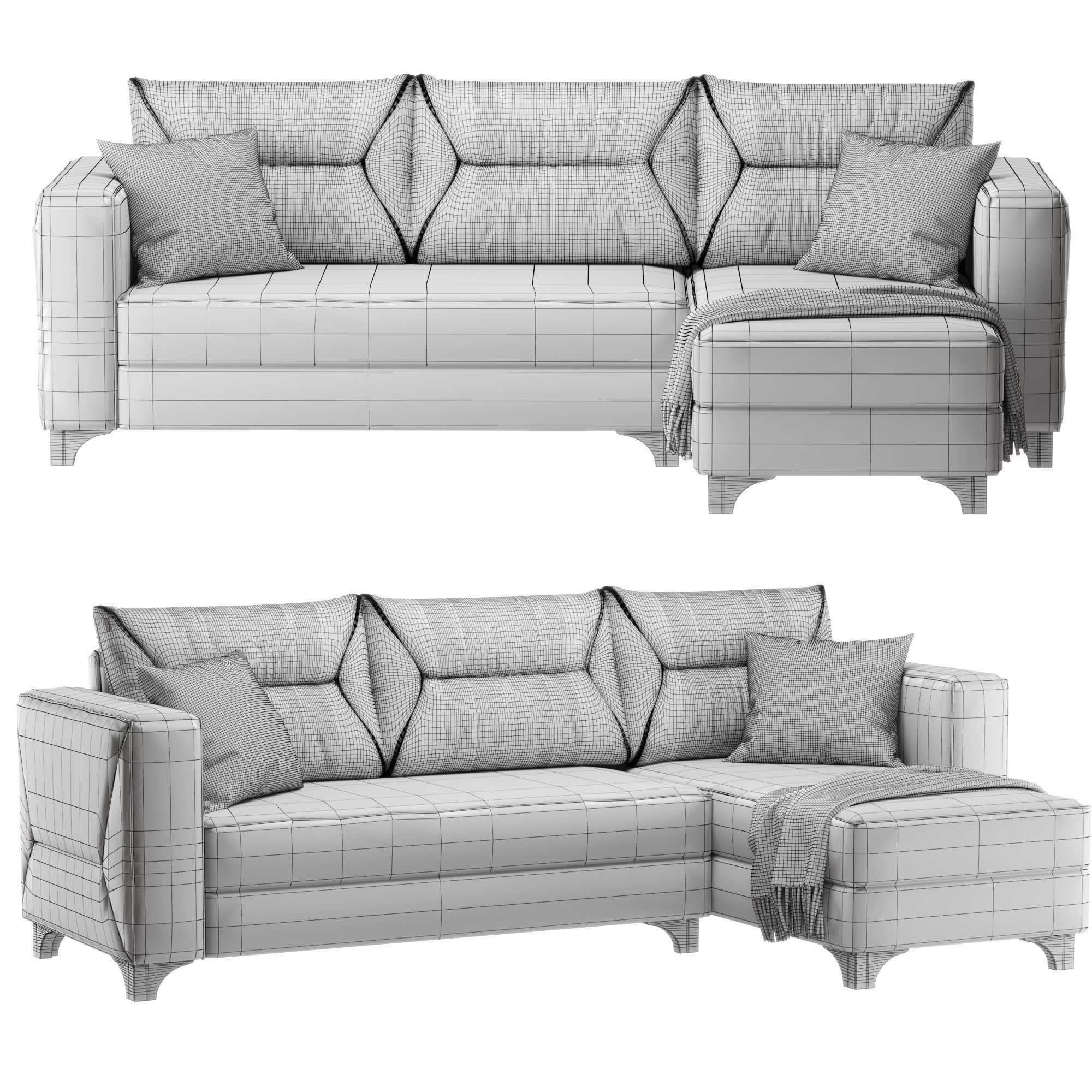 Cooper Corner Sofa Set 3D model_10