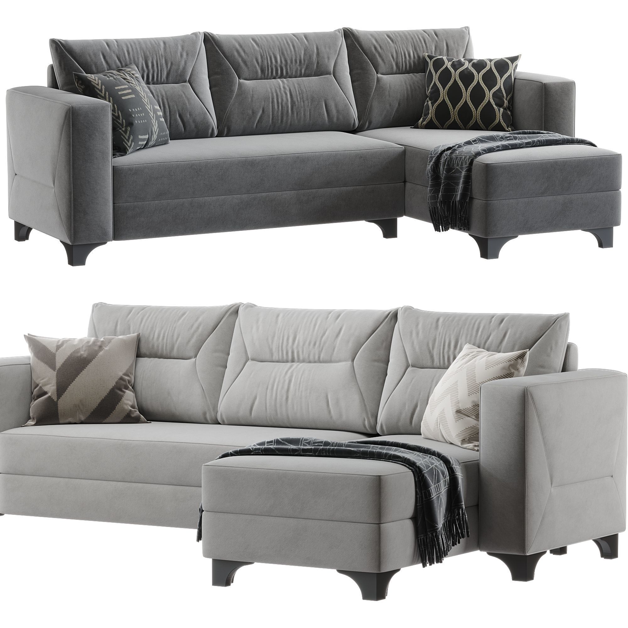 Cooper Corner Sofa Set 3D model_3