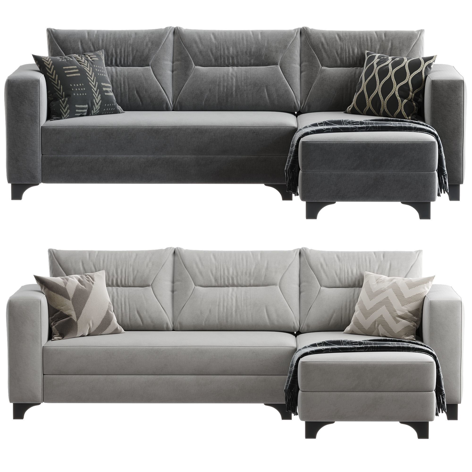 Cooper Corner Sofa Set 3D model_2