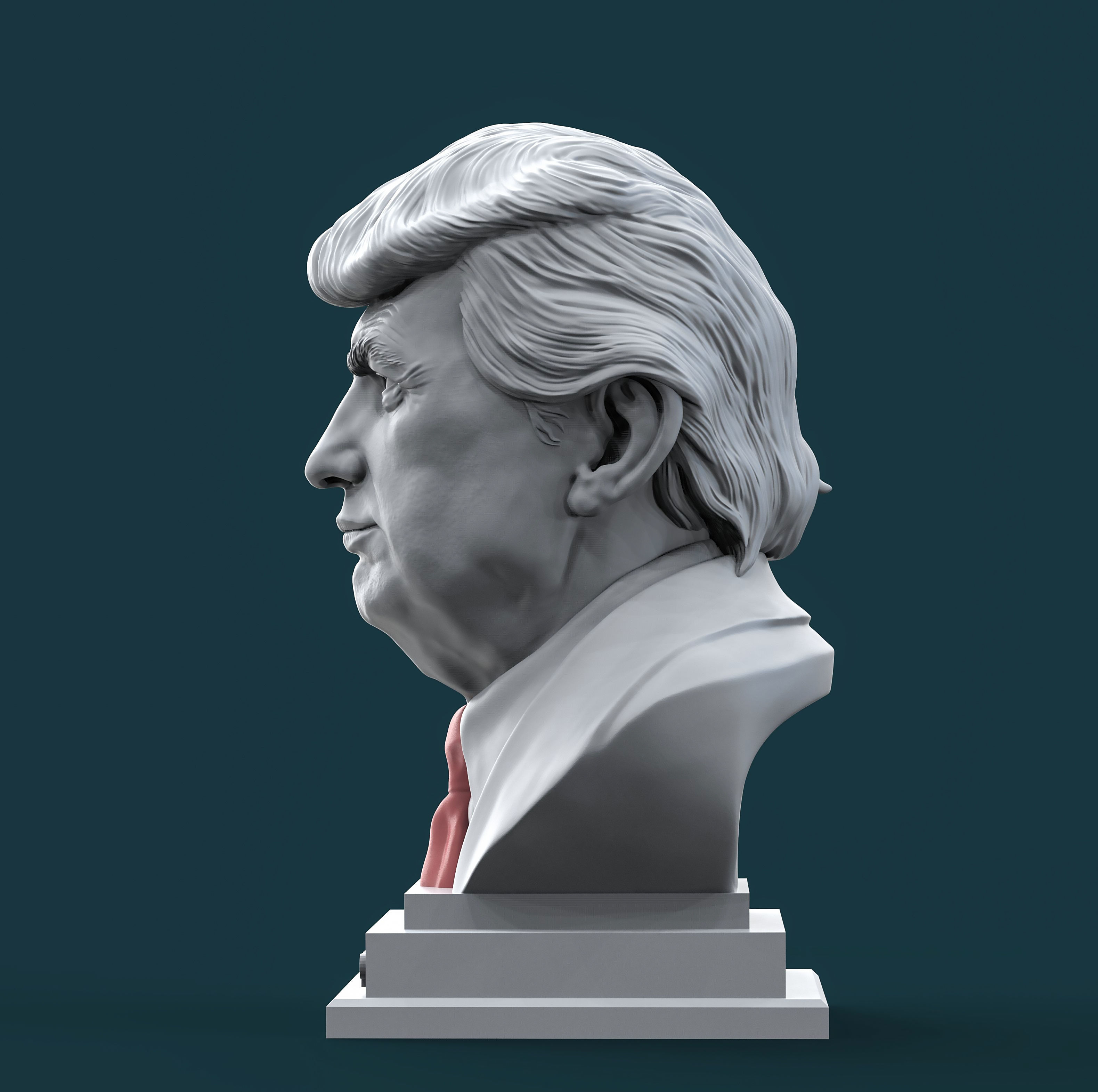 Donald Trump Bust  3D print model_6