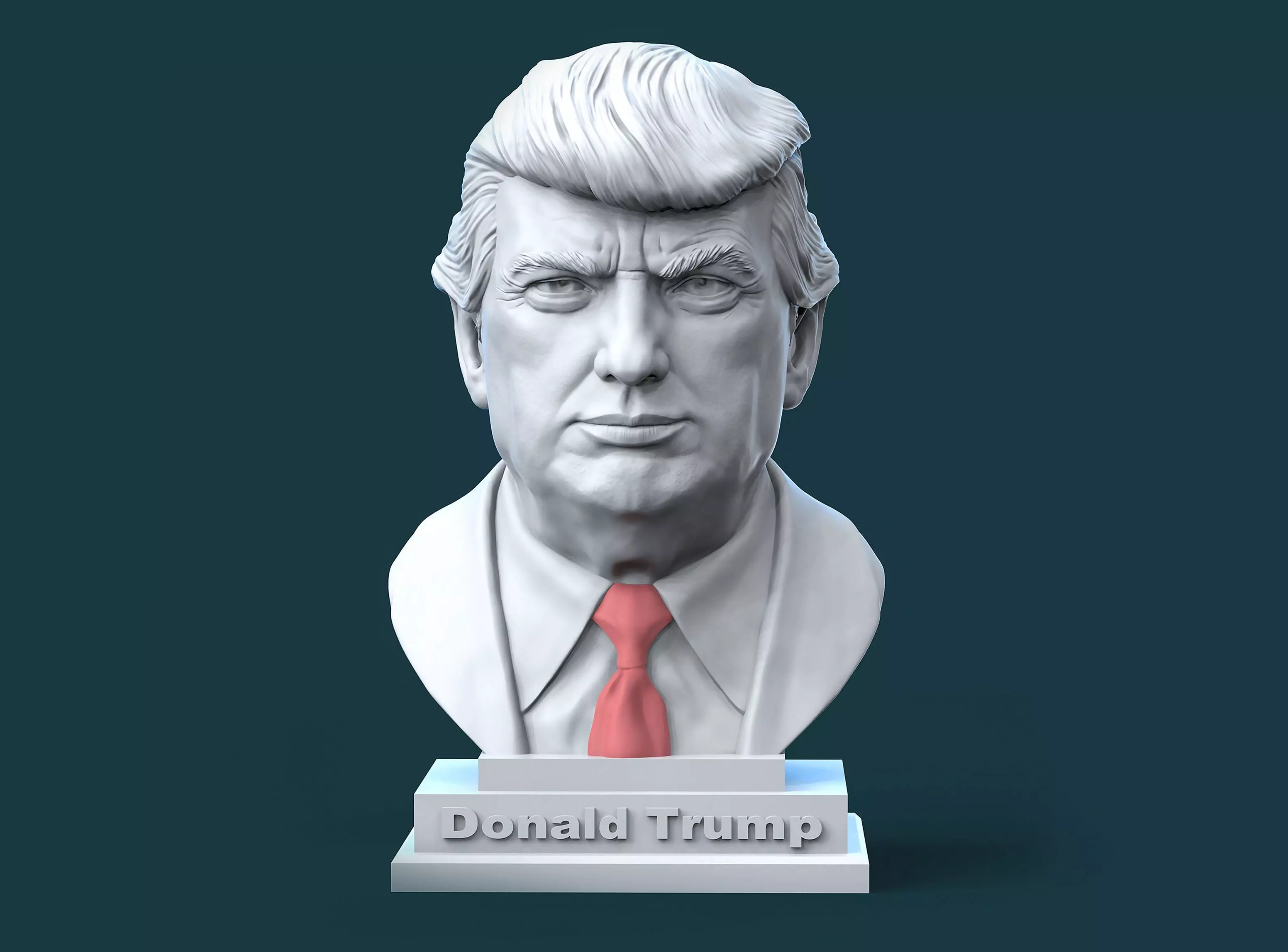 Donald Trump Bust  3D print model_0
