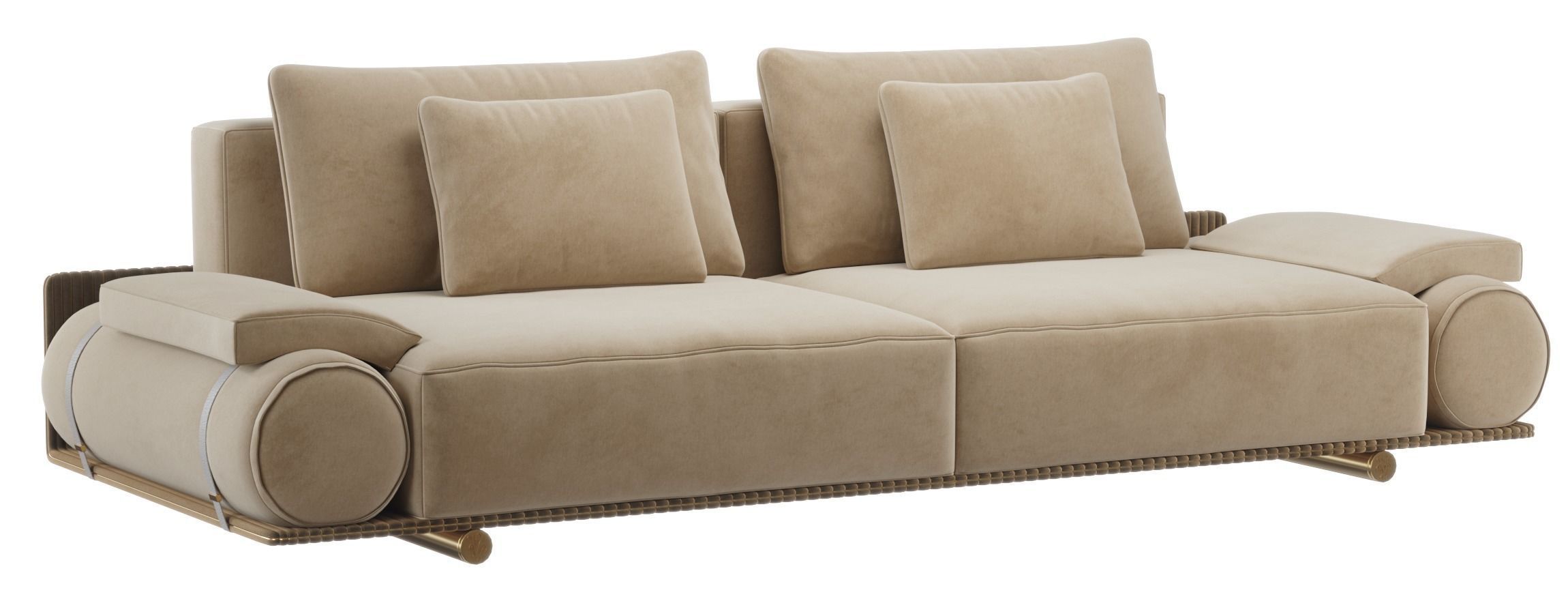 Visionnaire Donovan roll sofa 3D model_3