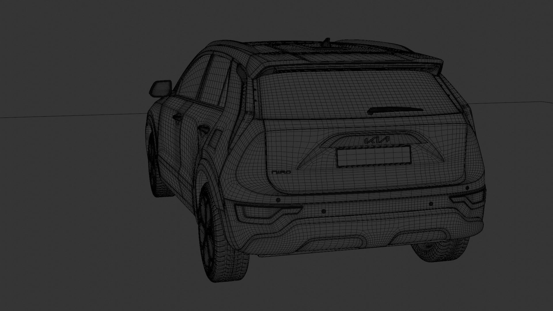 Kia Niro 2023 Rigged 3D model_8