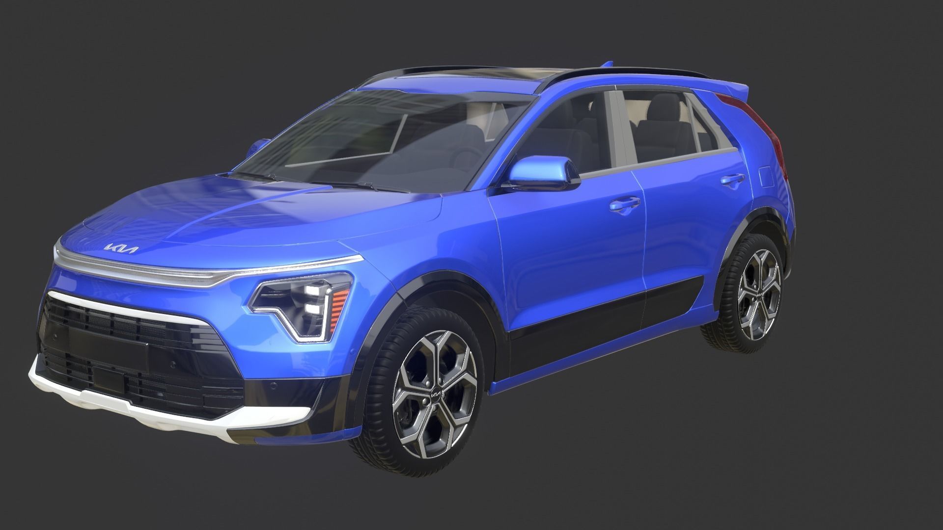 Kia Niro 2023 Rigged 3D model_2