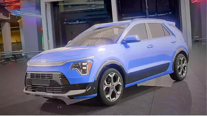Kia Niro 2023 Rigged 3D model