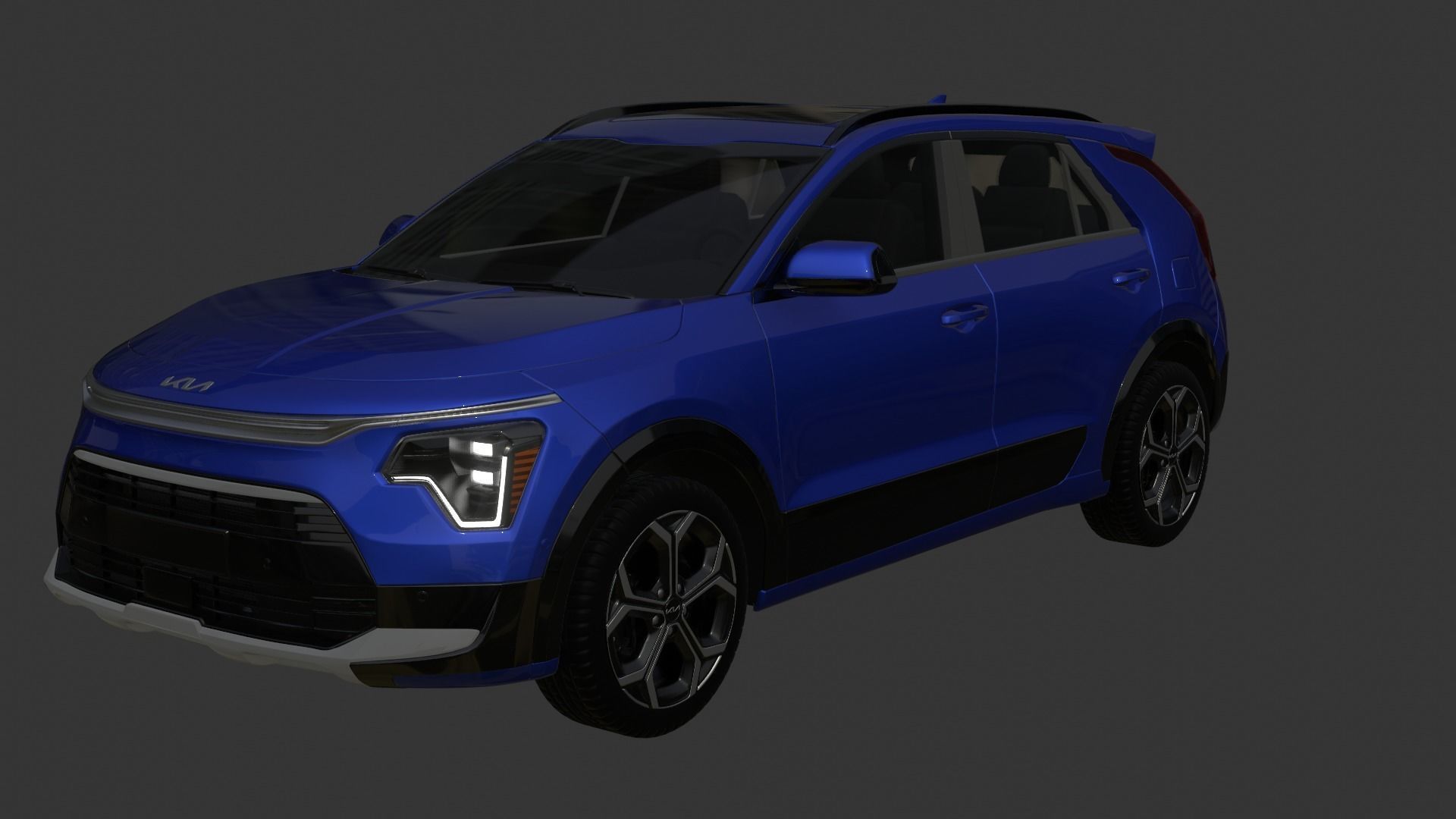 Kia Niro 2023 Rigged 3D model_4