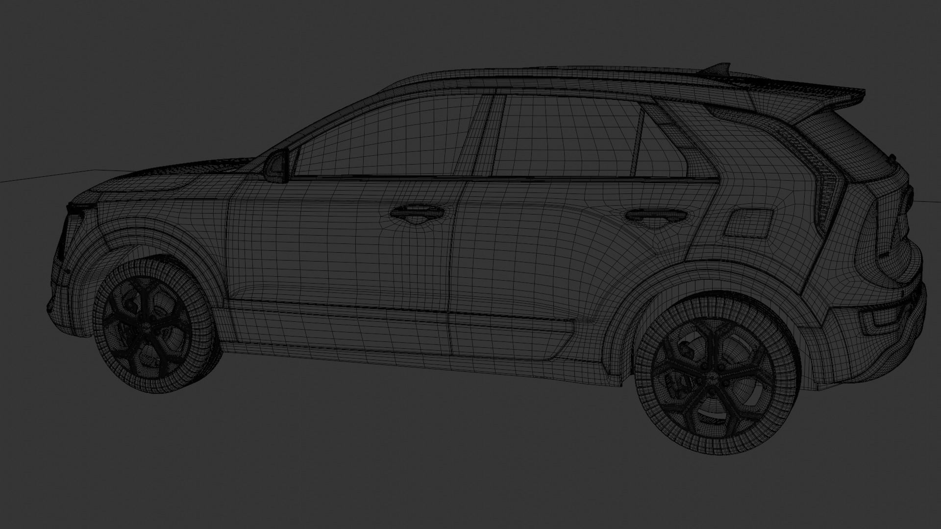 Kia Niro 2023 Rigged 3D model_9