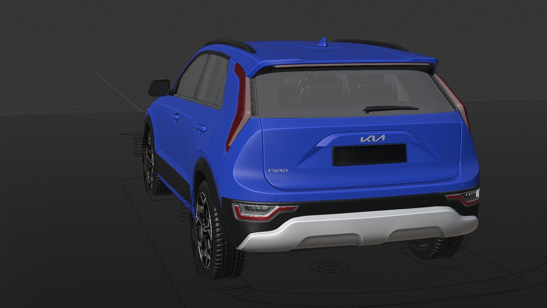 Kia Niro 2023 Rigged 3D model_6