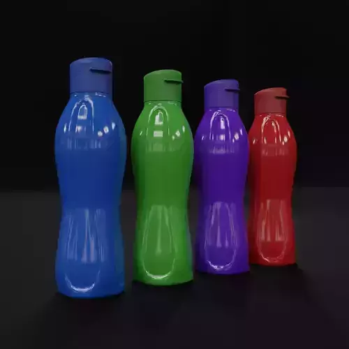 Large Tupperware Bottle Low-poly 3D model