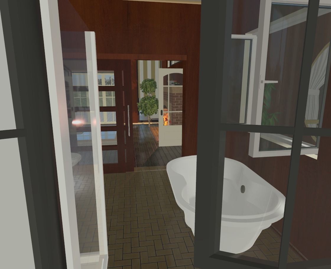 My house Model In montana Low-poly 3D model_9