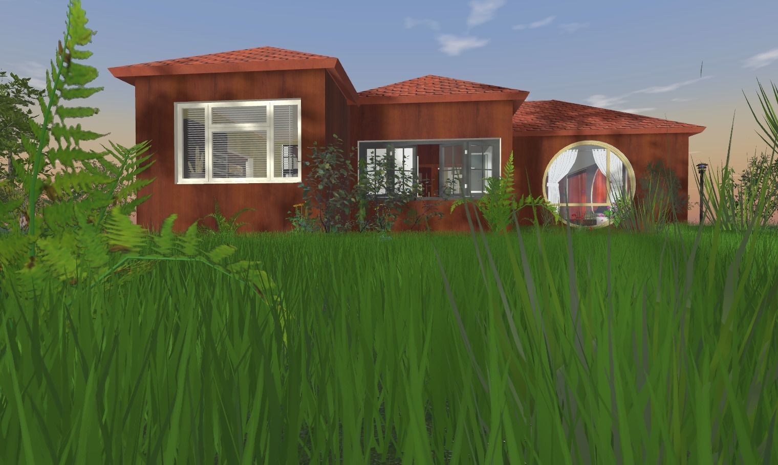 My house Model In montana Low-poly 3D model_1
