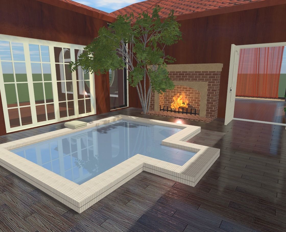 My house Model In montana Low-poly 3D model_75