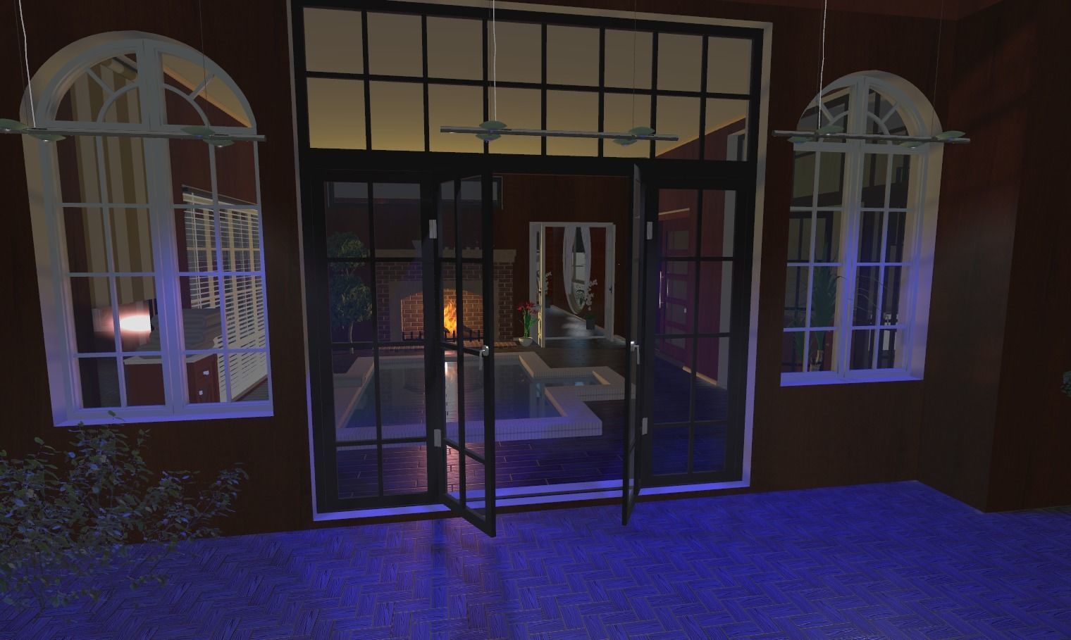 My house Model In montana Low-poly 3D model_3