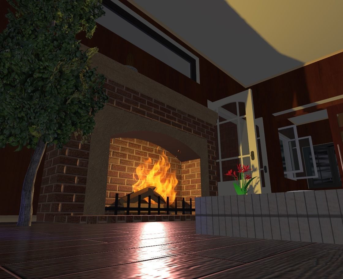 My house Model In montana Low-poly 3D model_21