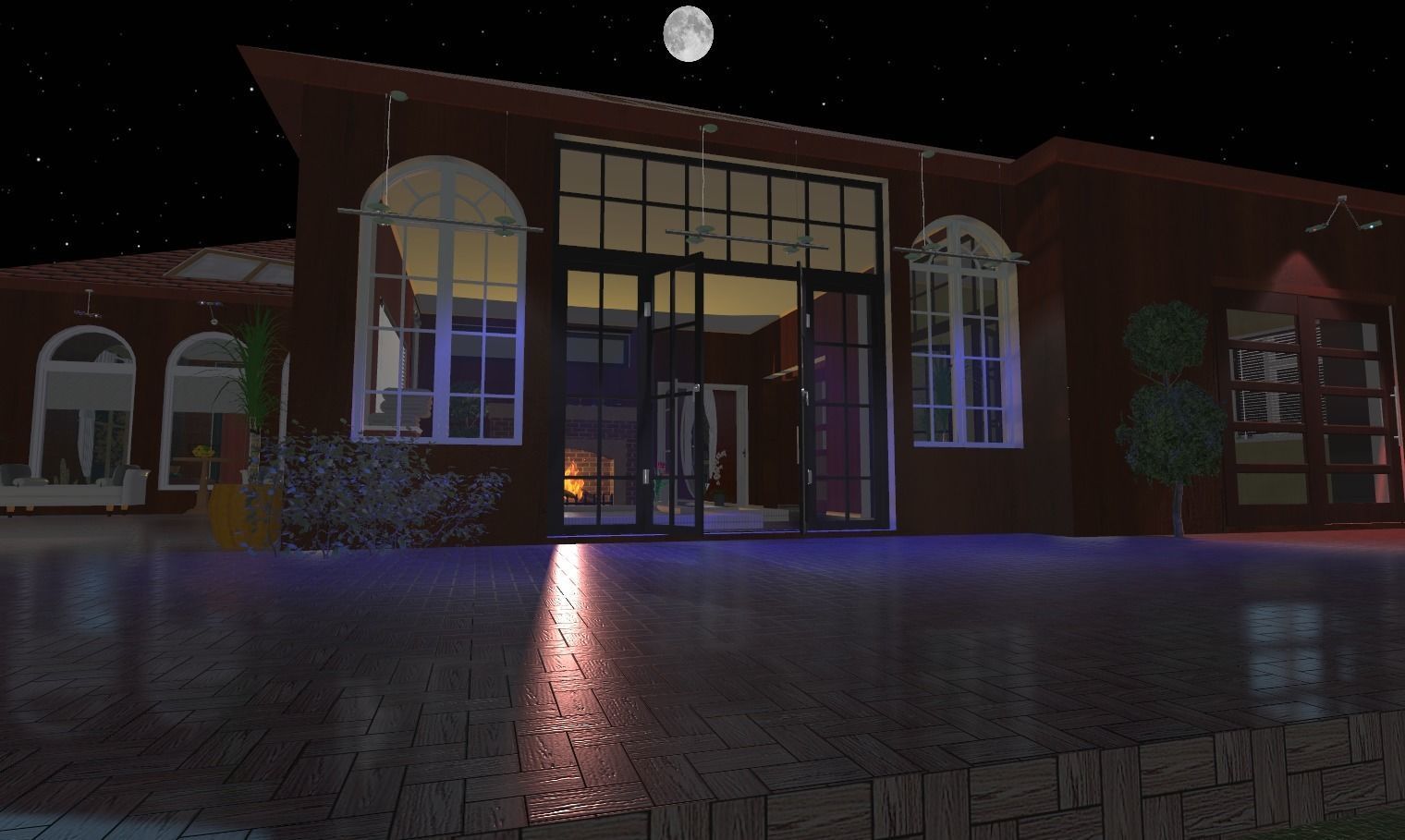 My house Model In montana Low-poly 3D model_2