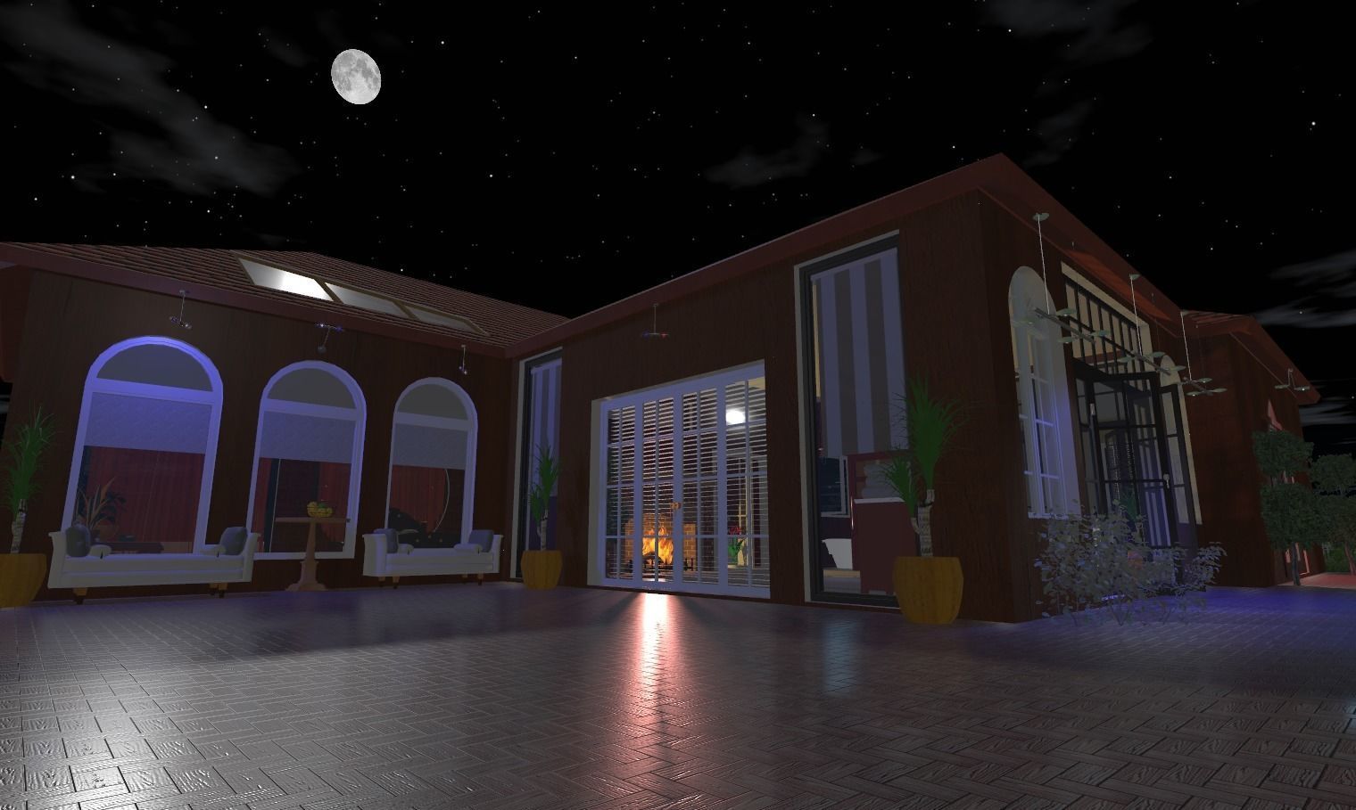 My house Model In montana Low-poly 3D model_29