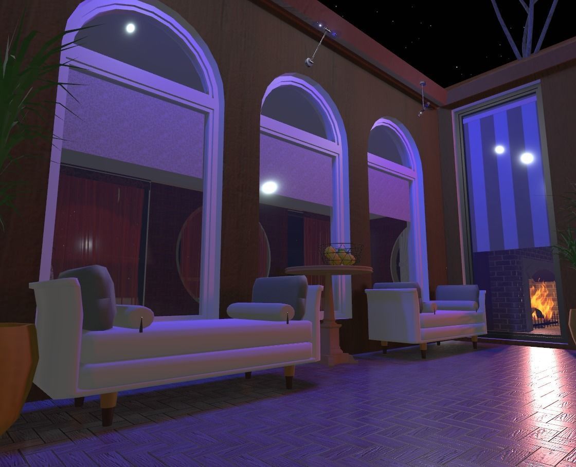 My house Model In montana Low-poly 3D model_26