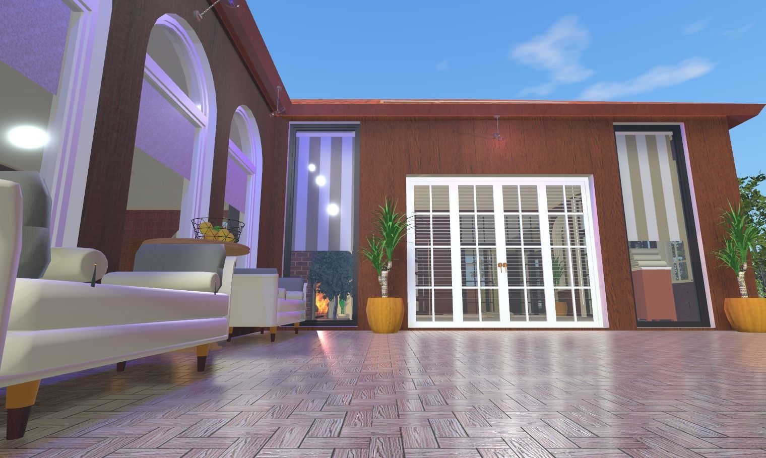 My house Model In montana Low-poly 3D model_5