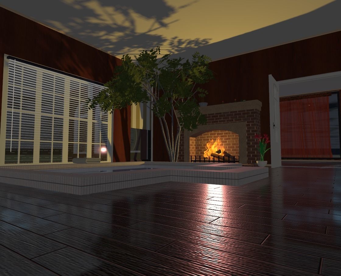 My house Model In montana Low-poly 3D model_22